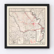 Yolo County Vintage Map 1935