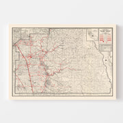 map of Tulare County