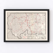 Siskiyou County Vintage Map 1935