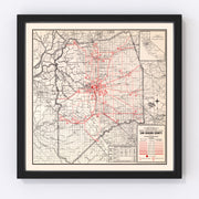 San Joaquin County Vintage Map 1935
