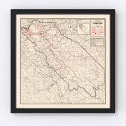 San Benito County Vintage Map 1935