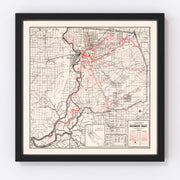 Sacramento County Vintage Map 1935
