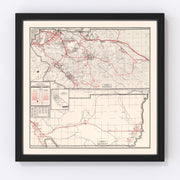 Riverside County Vintage Map 1935