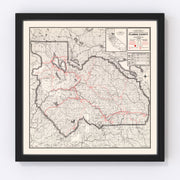 Plumas County Vintage Map 1935