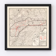 Nevada County Vintage Map 1935