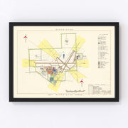 Duluth Municipal Airport Vintage Map 1951