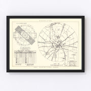 Duluth Municipal Airport Vicinity Vintage Map 1951