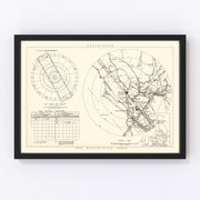 Hamilton Air Force Base Vicinity Vintage Map 1951