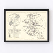 Paine Air Fore Base Vicinity Vintage Map 1952