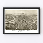 Honesdale Vintage Map 1890