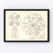 Truax Field Vintage Map 1952
