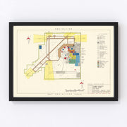 Yuma County Municipal Airport Vintage Map 1952
