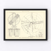 Yuma County Municipal Airport Vicinity Vintage Map 1951