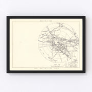 Cheli Air Force Depot Vicinity Vintage Map 1952