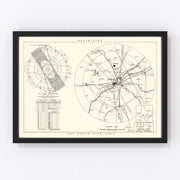 Kelly Air Force Base Vicinity Vintage Map 1952