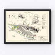 Olmsted Air Force Base Vintage Map 1951