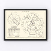 Robins Air Force Base Vicinity Vintage Map 1952