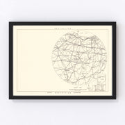 Wilkins Air Force Depot Vicinity Vintage Map 1952
