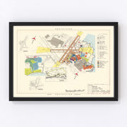 Eglin Air Force Base Vintage Map 1952