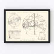 Eglin Air Force Base Vicinity Vintage Map 1952