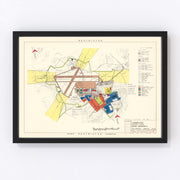 Cambridge Research Center Vintage Map 1952