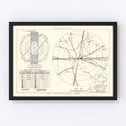 Amarillo Air Force Base Vicinity Vintage Map 1952