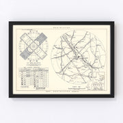 Bryan Air Force Base Vicinity Vintage Map 1951