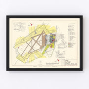 Craig Air Force Base Vintage Map 1950