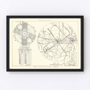 Craig Air Force Base Vicinity Vintage Map 1950