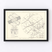 Foster Air Force Base Vicinity Vintage Map 1951