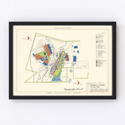 Francis E Warren Air Force Base Vintage Map 1952
