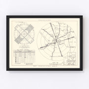 Goodfellow Air Force Base Vicinity Vintage Map 1952