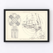 Harlingen All-Valley Air Force Base Vicinity Vintage Map 1951