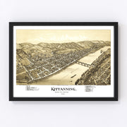 Kittanning Vintage Map 1896