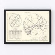 Keesler Air Force Base Vicinity Vintage Map 1950