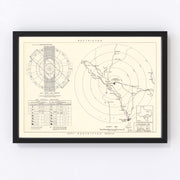 Laughlin Air Force Base Vicinity Vintage Map 1951