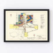 Lowry Air Force Base Vintage Map 1952