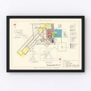 Luke Air Force Base Vintage Map 1951