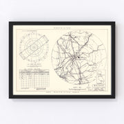 Mather Air Force Base Vicinity Vintage Map 1952