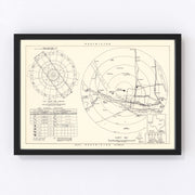 Moore Air Field Vicinity Vintage Map 1952