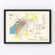 Nellis Air Force Base Vintage Map 1951