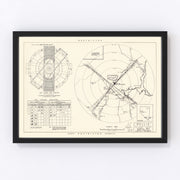 Nellis Air Force Base Vicinity Vintage Map 1951