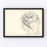 Parks Air Force Base Vicinity Vintage Map 1951