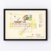 Pinecastle Air Force Base Vintage Map 1952