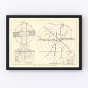 Reese Air Force Base Vicinity Vintage Map 1952