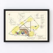 San Marcos Air Force Base Vintage Map 1951