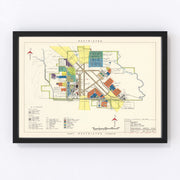Scott Air Force Base Vintage Map 1952