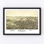 McDonald Vintage Map 1897
