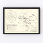 Williams Air Force Base Vicinity Vintage Map 1952