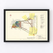 Gunter Air Force Base Vintage Map 1952